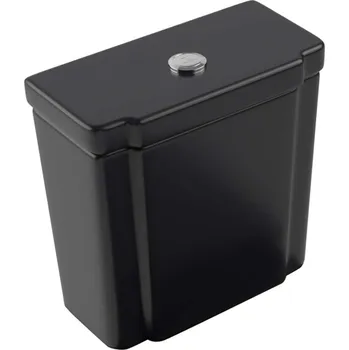 WC nádržka Villeroy & Boch Hommage - Splachovací nádržka, boční napouštění, CeramicPlus, TitanGlaze, Pure Black 772111R7