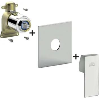 Vodovodní baterie Paffoni West - Baterie pod omítku pro 1 spotřebič, chrom WSBOX010CR