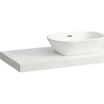 Laufen Lani - Deska pod umyvadlo, 118 cm, středový výřez, matná bílá H4046711122601