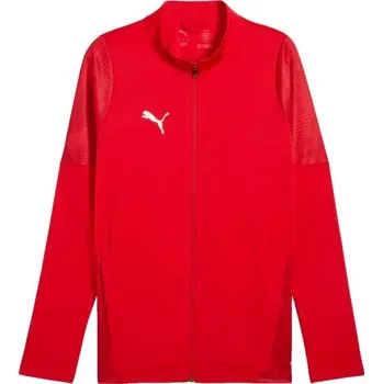 Pánská větrovka Pánská fotbalová bunda Puma TEAMCUP TRAINING JACKET 3XL Červená, Bílá