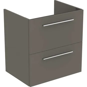 Nábytek Ideal Standard i.Life A - Skříňka pod umyvadlo, 60x44x63 cm, 2 zásuvky, šedý matný křemen T5255NG