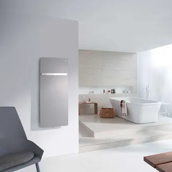 Radiátor Zehnder Vitalo Bar - Koupelnový radiátor 125x60 cm, rovný, středové připojení 5 cm, bílý lak VIP-125-060