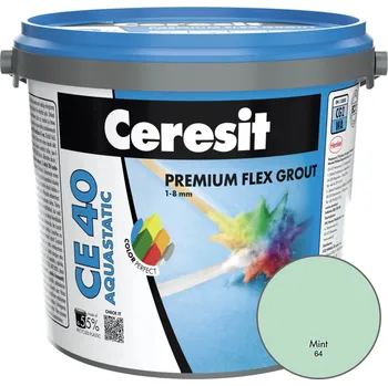 Spárovací hmota Ceresit CE 40 AQUASTATIC PREMIUM FLEX FUGA 64 Mint 5kg, KS.05365