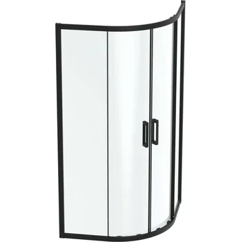 Ideal Standard Connect 2 - Sprchový kout 100x100 cm, černá/čiré sklo K9252V3