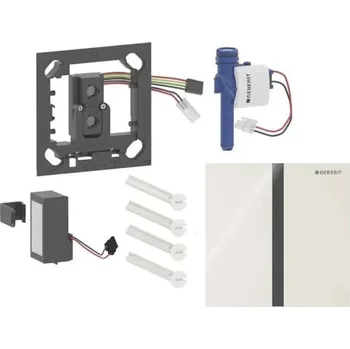 Geberit - Elektronické ovládání splachování pisoárů typ 40, bateriové napájení, easy to clean, Bluetooth, sklo/pískově šedá 116.237.JL.1