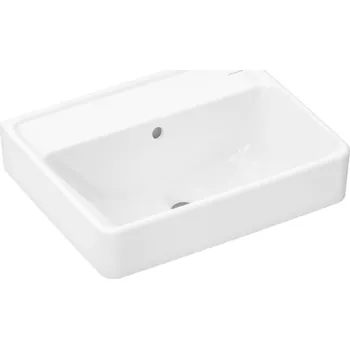 Umyvadlo Hansgrohe Xanuia Q - Umývátko 50x39 cm, s přepadem, bez otvoru pro baterii, SmartClean, bílá 61143450