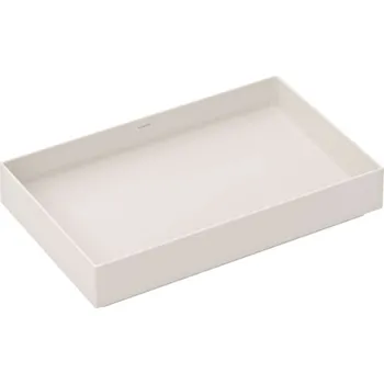 Umyvadlo Hansgrohe Xuniva Evo E - Umyvadlo na desku, 65x40 cm, bez přepadu, bez otvoru pro baterii, matná béžová 60326780