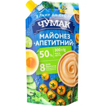 Majonéza Majonéza Appetitnyj 50% Čumak 300g