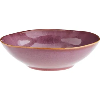 MADAM STOLTZ Kameninová miska Plum Reactive Glaze Large