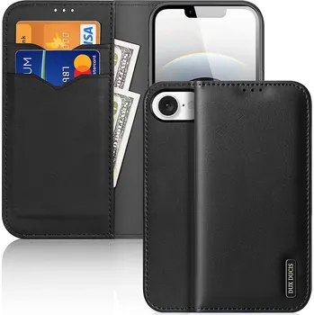Telefonní příslušenství Pouzdro Dux Ducis Hivo pro iPhone 16e s flipem a RFID ochranou - černé