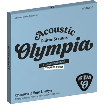Struna pro kytaru a smyčcový nástroj Olympia ART-A1253/P Struny pro akustickou kytaru