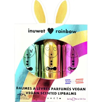 Rtěnka Inuwet Set balzámů na rty - Rainbow