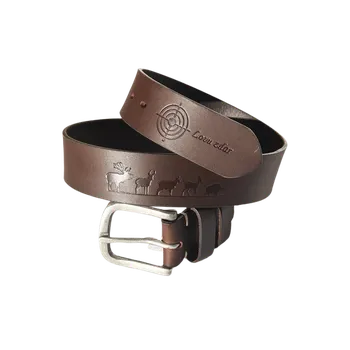 Módní doplněk Zamlinsky Lovu Zdar kožený pásek hnědý 110 cm