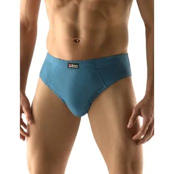 Slipy Gina pánské slipy široký bok 71080 Petrolejová Vel. 50/52