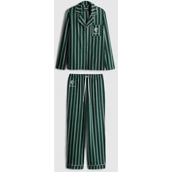 Dámské pyžamo Pyžamo dámské pruhované Zmijozel, Harry Potter Velikost: 2XL