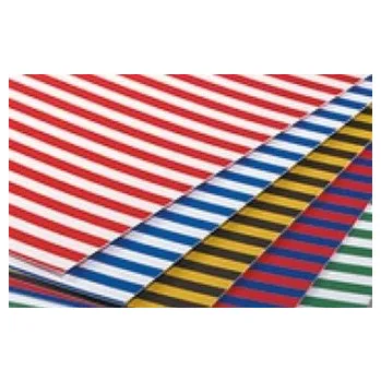 Set školních potřeb Karton w paskami 300g 25x35cm 10 arkuszy