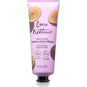 Péče o ruce Oriflame Love Nature Organic Passion Fruit ochranný krém na ruce 75 ml