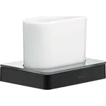 Axor Universal - Sklenka na kartáčky a pastu s držákem, matná černá 42834670