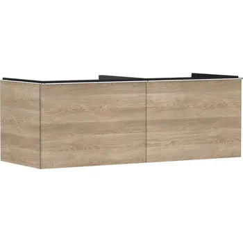 Koupelnový nábytek Hansgrohe Xelu Q - Umyvadlová skříňka, 50x136x55 cm, 2 zásuvky, přírodní dub/chrom 54068000
