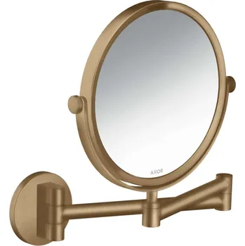 Kosmetické zrcátko Axor Universal Circular - Kosmetické nástěnné zrcátko, kartáčovaný bronz 42849140
