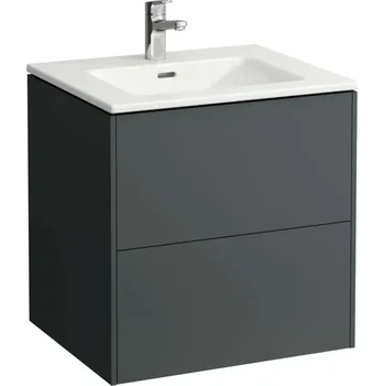 Nábytek Laufen Base - Skříňka s umyvadlem, 59x60x49 cm, 2 zásuvky, šedá H8649602661041