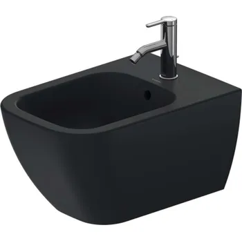 Bidet Duravit Happy D.2 - Závěsný bidet, 365x540 mm, otvor pro baterii, anthracite mat 2258151300