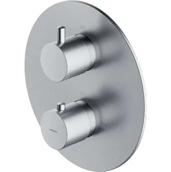 Vodovodní baterie OMNIRES Y - Termostatická baterie pod omítku, pro 2 spotřebiče, kartáčovaný nikl Y1236RONI
