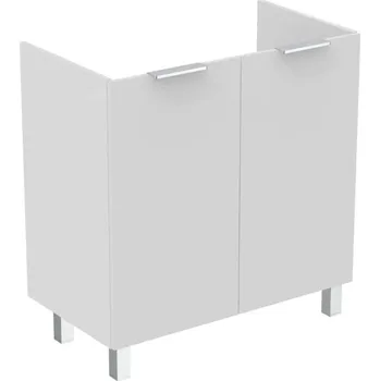 Nábytek Ideal Standard Eurovit+ - Umyvadlová skříňka, 84x80x44 cm, 2 dvířka, panty L/P, lesklá bílá R0262WG