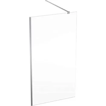 Geberit GEO - Sprchová stěna Walk-In, 110x200 cm, stříbrná/čiré sklo 560.149.00.2