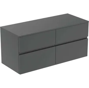 Nábytek Ideal Standard Finesse - Umyvadlová skříňka, 120x51x56 cm, 4 zásuvky, matný antracit E3437Y2
