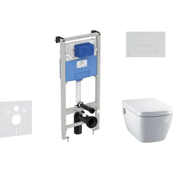 WC sada Ideal Standard ProSys - Set předstěnové instalace, sprchovací toalety a sedátka TECEone, tlačítka Oleas M2, Rimless, SoftClose, bílá ProSys120M SP55