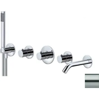 Vodovodní baterie Paffoni Modular Box - Termostatická baterie pod omítku, pro 2 spotřebiče, nerez MDE001ST