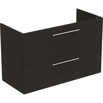 Koupelnový nábytek Ideal Standard i.Life A - Skříňka pod umyvadlo, 100x44x63 cm, 2 zásuvky, uhlově matná šedá T5257NV