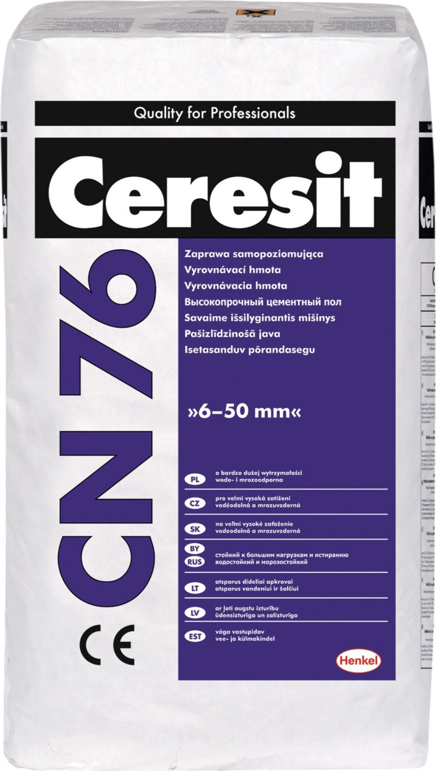 CERESIT CN 76 - Samonivelační a vyrovnávací hmota 4-50mm 25kg, KS.02202