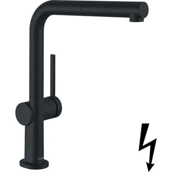 Hansgrohe Talis M54 - Dřezová baterie, s výsuvnou koncovkou, matná černá 72860670