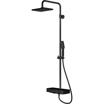 Sprchový set Steinberg 390 - Sprchový set s termostatem, 26x19 cm, matná černá 390 2700 S