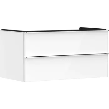 Hansgrohe Xelu Q - Umyvadlová skříňka, 50x98x55 cm, 2 zásuvky, lesklá bílá/chrom 54078000