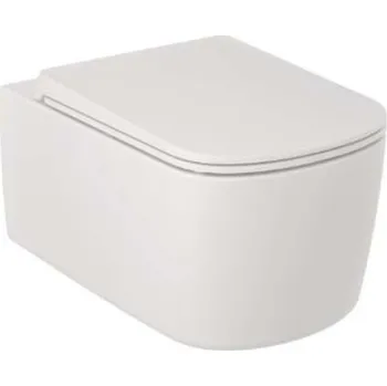 Klozet Kludi Resa S - Závěsné WC, Rimless, Spiralflush, matná bílá 27WCW0153