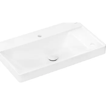 Umyvadlo Hansgrohe Xelu Q - Umyvadlo 80x48 cm, bez přepadu, otvory pro baterii a ovládání, SmartClean, bílá 61028450