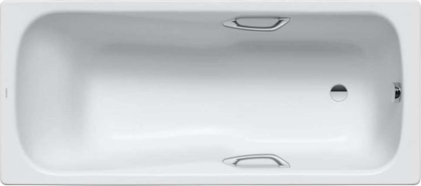 Kaldewei Advantage - Obdélníková vana Saniform Plus Star 335, 170x70 cm, s otvory pro madla, Perl-Effekt, bílá 133500013001