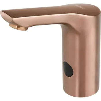 Sanela - Elektronický umyvadlový ventil, bateriové napájení, růžové matné zlato SLU 62FXB