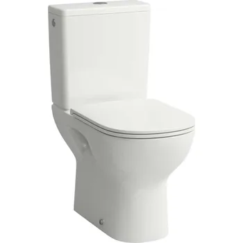 Klozet Laufen Lua - WC kombi se sedátkem SoftClose, spodní odpad, boční napouštění, Rimless, DualFlush, bílá H8670870009721