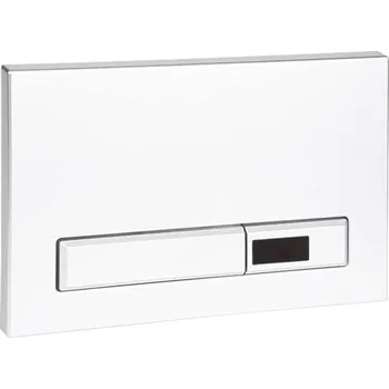 Splachovací tlačítko Sanela Příslušenství - Elektronické ovládací tlačítko splachování WC, do rámu SLR 21, bílá SLW 02A