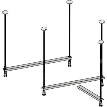Jika Tigo - Nohy k vaně s panelem, kov H2962970000001