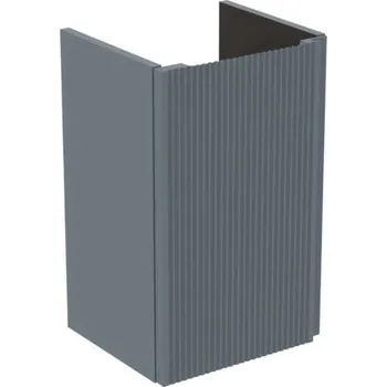 Nábytek Ideal Standard Finesse - Umyvadlová skříňka 35x31x55 cm, 1 dvířka, panty vlevo, Ribbed Matt ashblue E3449UQ