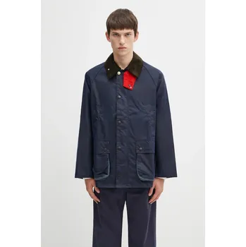 Pánská bunda Bavlněná bunda Barbour x Paul Smith OS Bedale Wax, 44, námořnická modř, RDJ