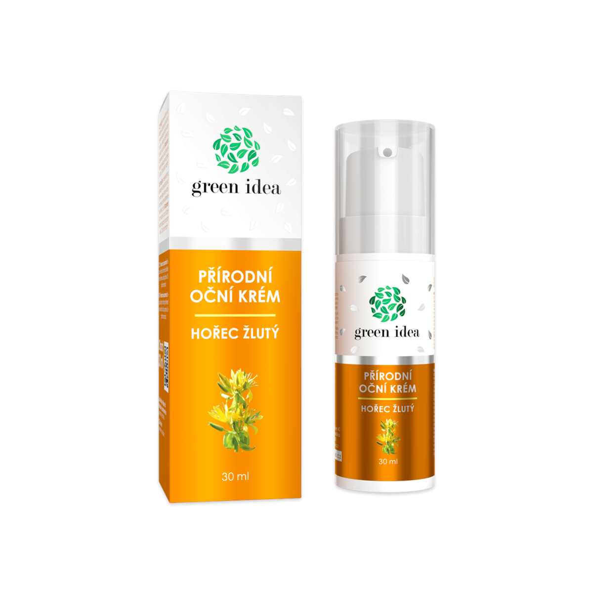 Green idea Přírodní oční krém - Hořec žlutý