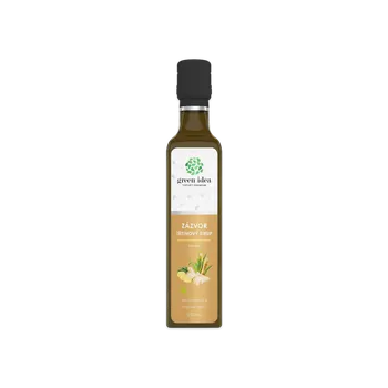 Zdraví Green idea Zázvor sirup - třtinový