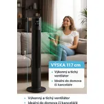 ONDRAGON Sloupový ventilátor 117cm 100W+ Dálkové ovládání