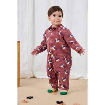 Kojenecký bavlněný overal Bobo Choses La Oca 225AB094 růžová 38X, vel. 80